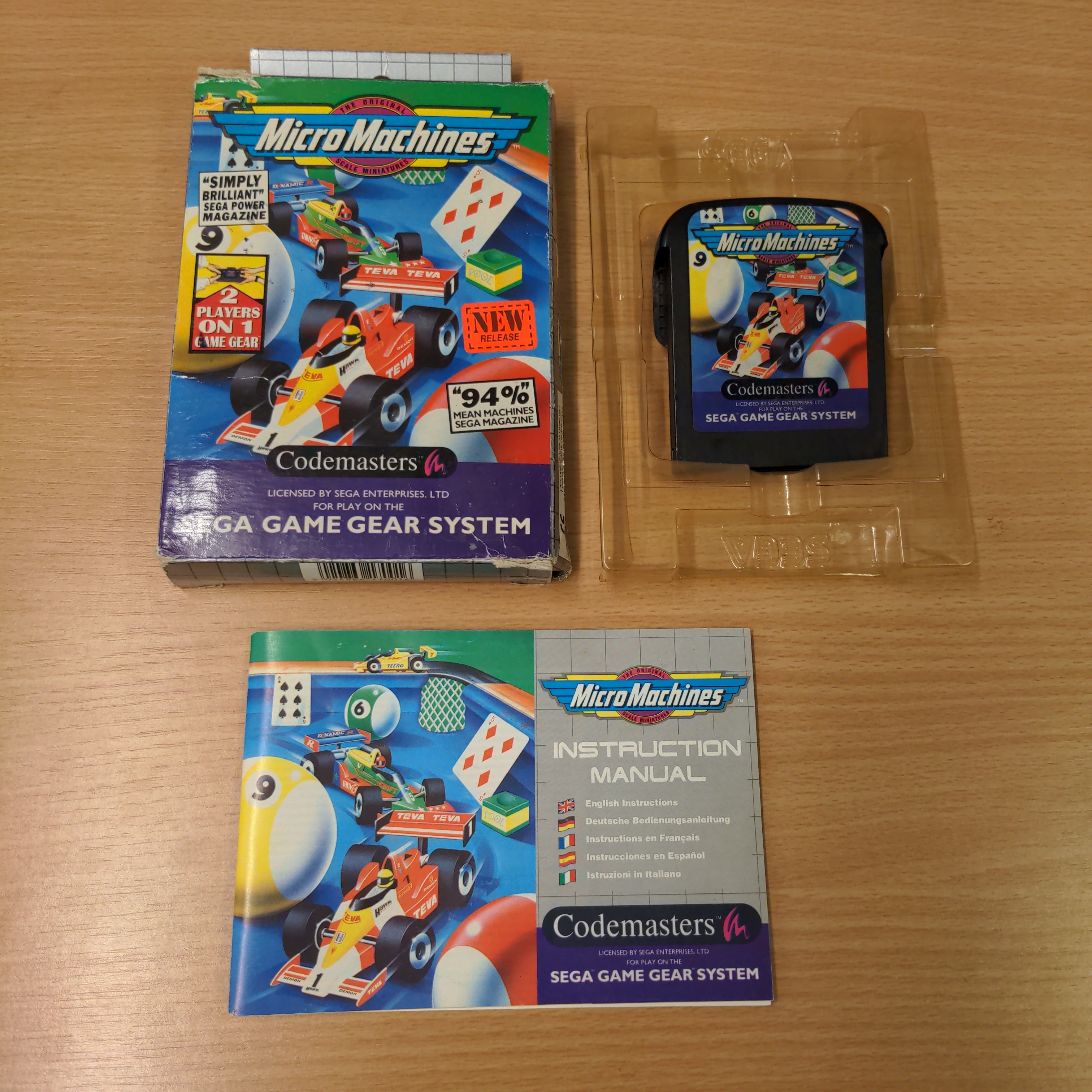Micro Machines Sega Game Gear game boxed Micro Machines Sega Game Gear game boxed